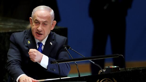 Israel is 'winning' its war campaigns, Netanyahu says in fiery UN speech | CBC News
