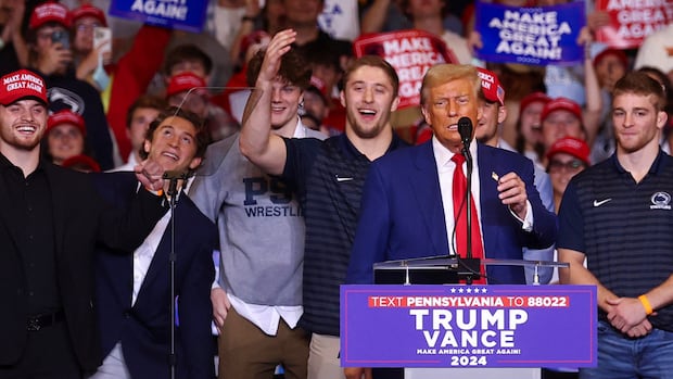 Trump allies make crude, false and racist Harris remarks at NYC rally