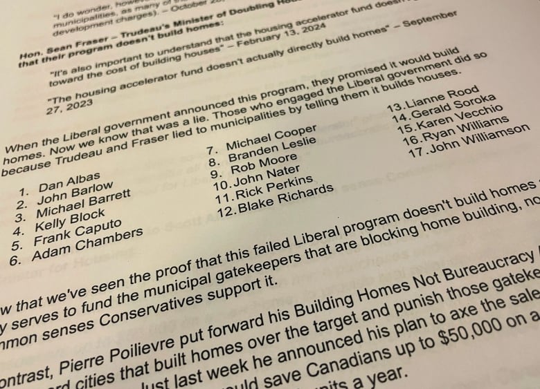 Conservative MPs frustrated after Poilievre bars them from promoting housing fund: sources