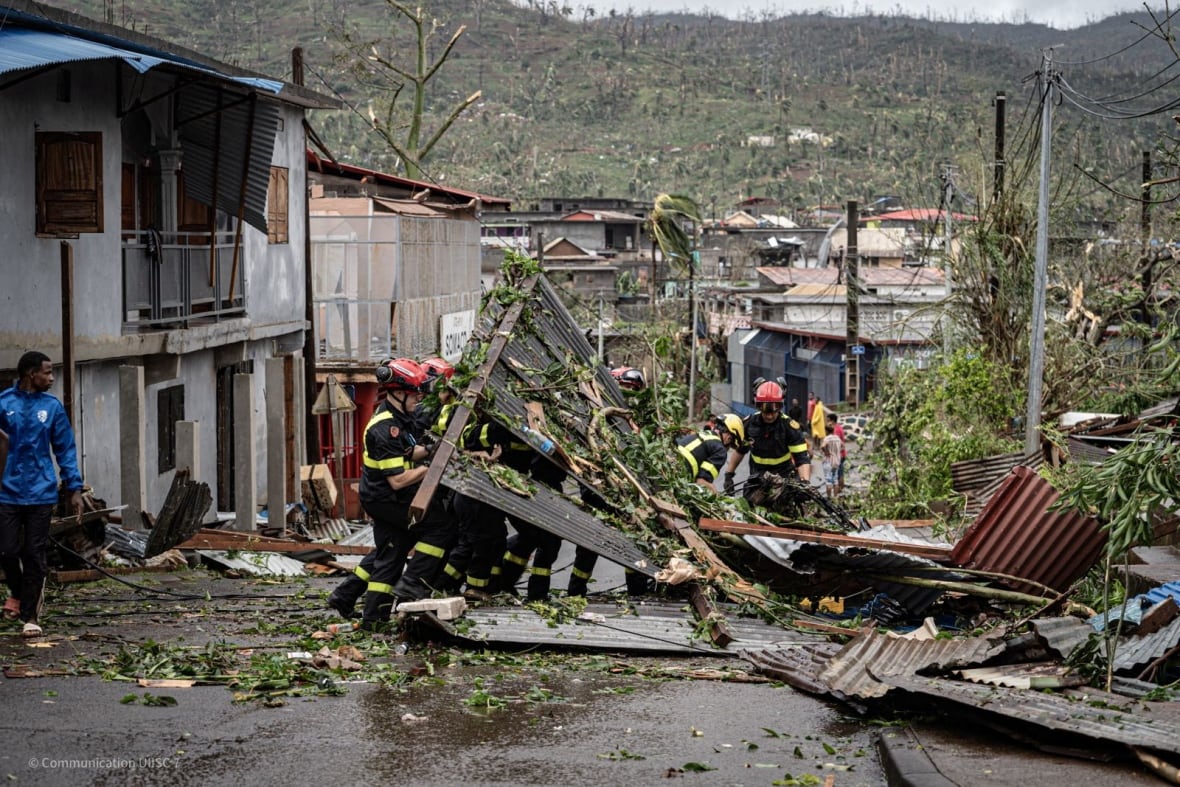 Aid rushed to cyclone-hit Mayotte, rescuers combing debris for survivors