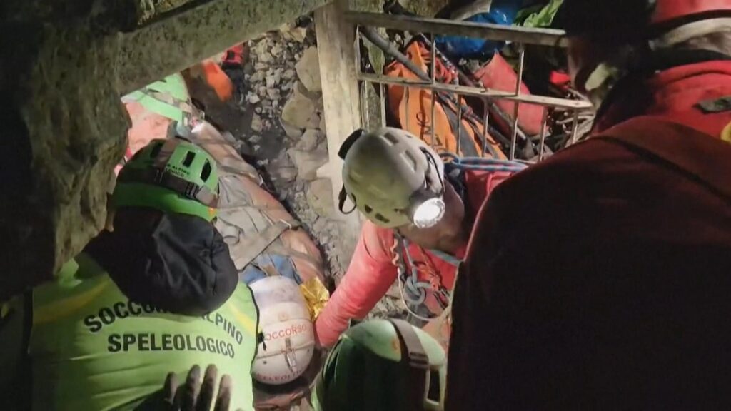 Rescue crews free injured explorer from underground cave â again