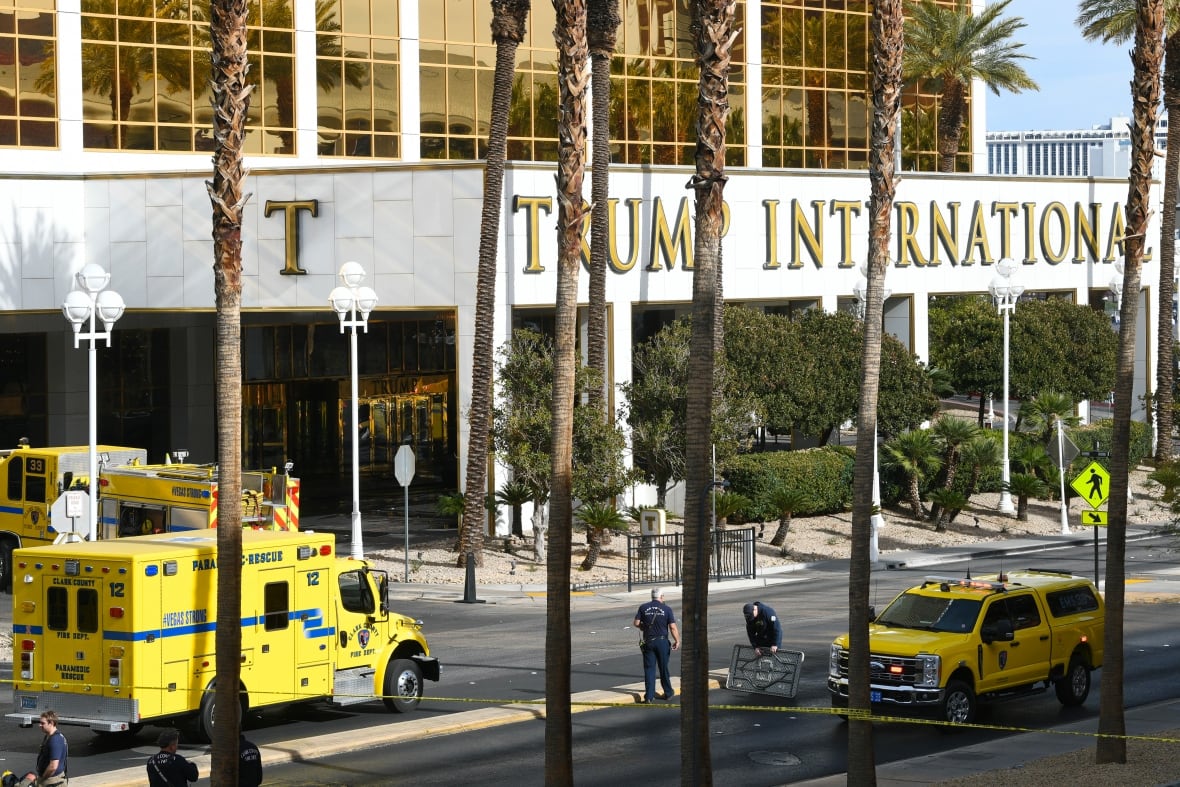 1 dead after Tesla Cybertruck explodes, catches fire outside Trump hotel in Las Vegas
