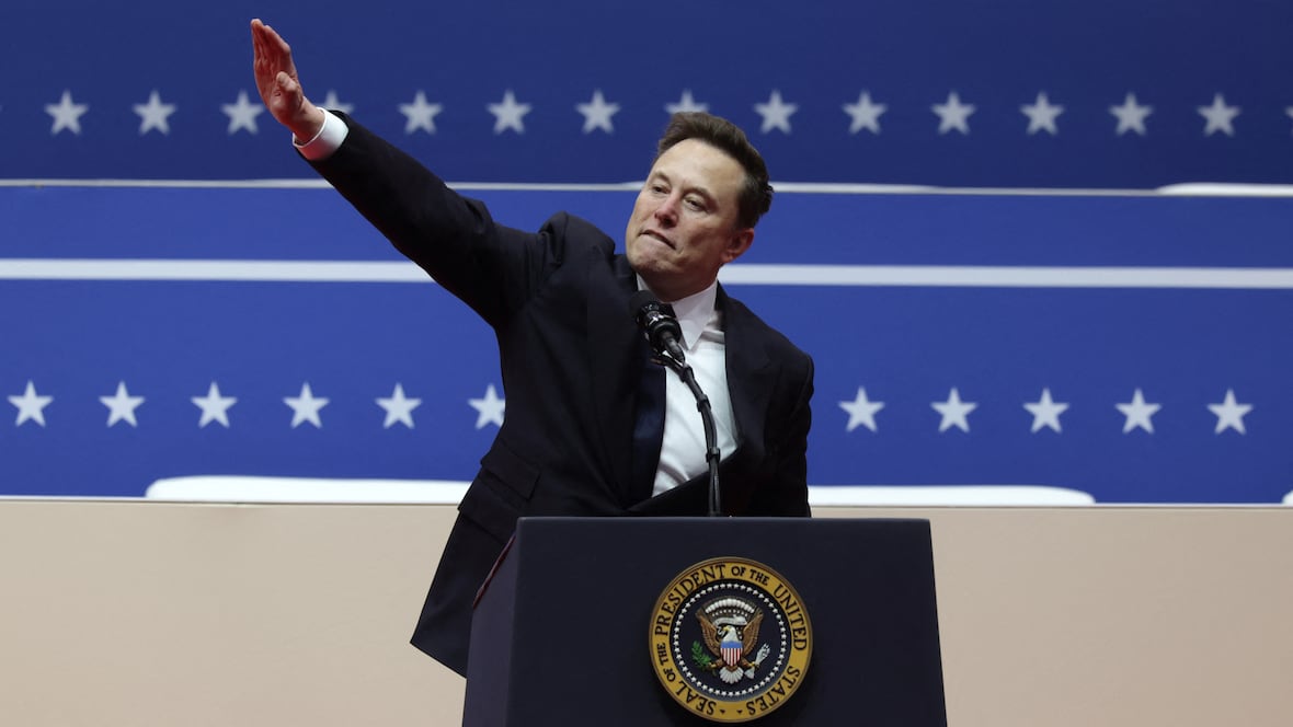 Elon Musk accused of making what appeared to be fascist salute at Trump inaugural event