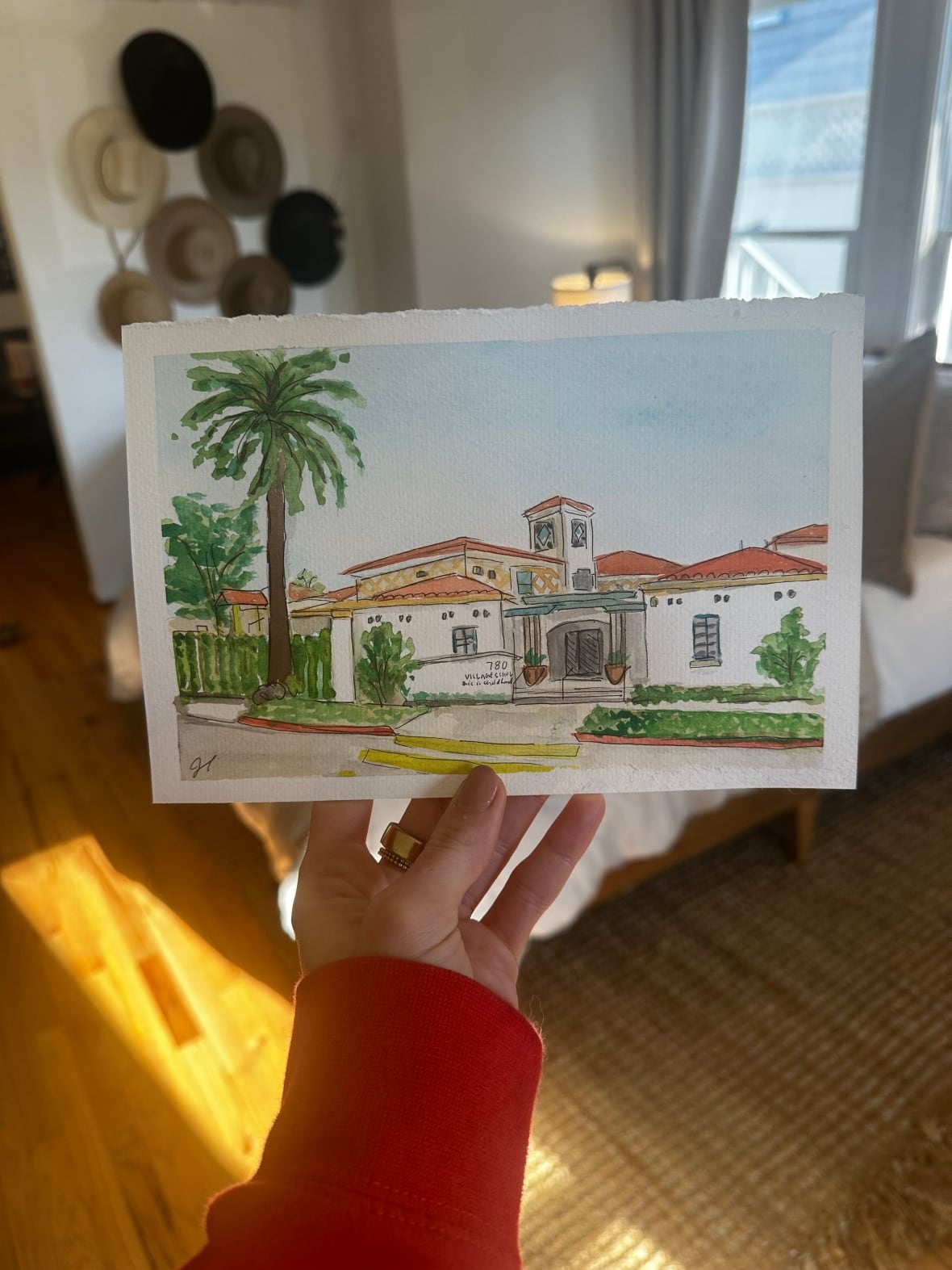 These artists are making free paintings and sketches of people's homes lost in the L.A. fires