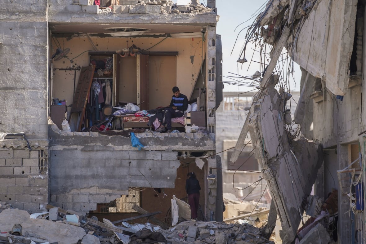 'Where are the houses?' Palestinian man says after returning to remnants of Rafah home