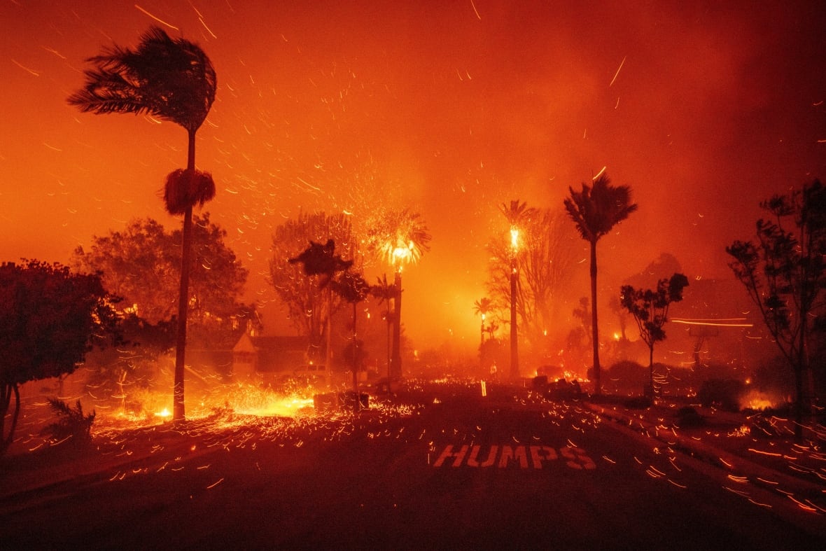 Wildfires rage through L.A., forcing thousands to flee as homes, businesses burn