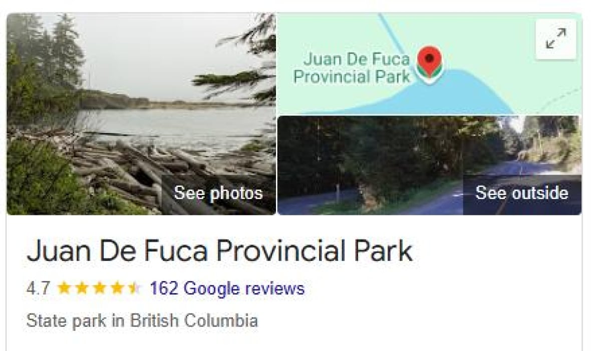 Google says it's taking action on Canadian parks categorized as state parks in its listings
