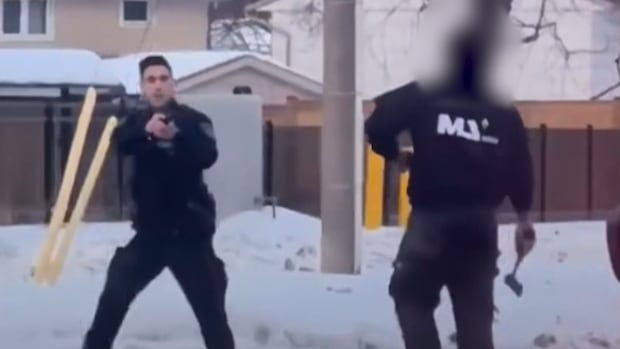 Man wielding hatchet taken down by officers in what Ontario police chief calls an act of 'compassion'