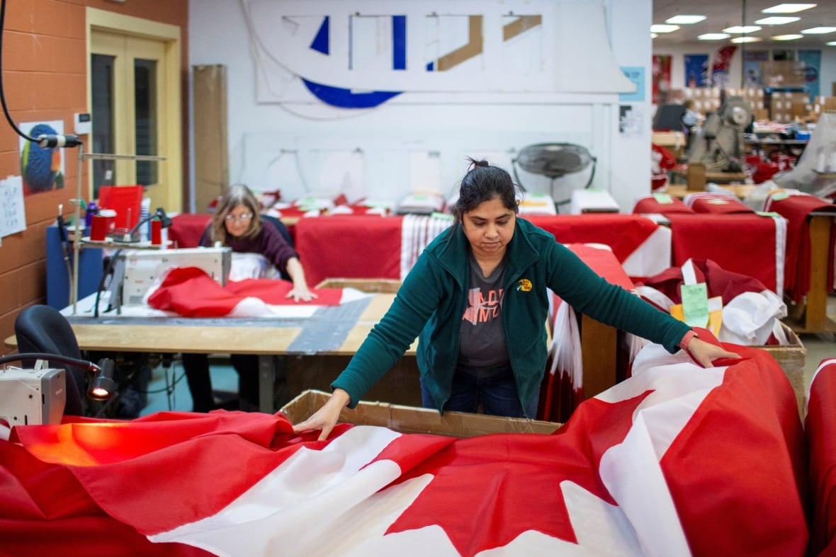 This Ontario flagmaker says Canadian flag sales have doubled amid U.S. tensions