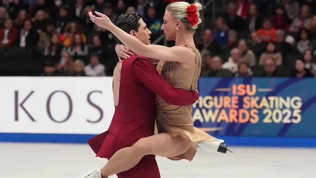 Canadian ice dancers Gilles, Poirier claim silver at figure skating worlds for 2nd straight year