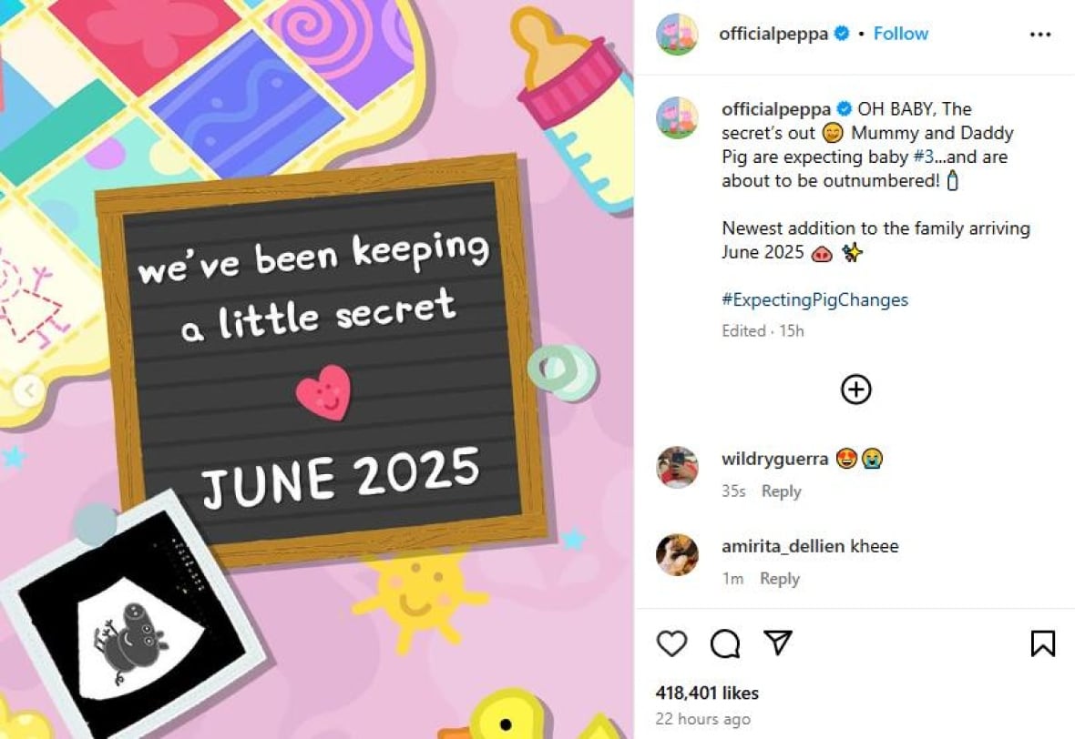 Mummy Pig is pregnant, and it's the good news Peppa Pig fans didn't know they needed