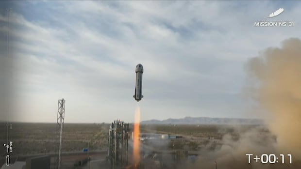 All-female crew, including singer Katy Perry, returns to Earth after Blue Origin rocket reaches space