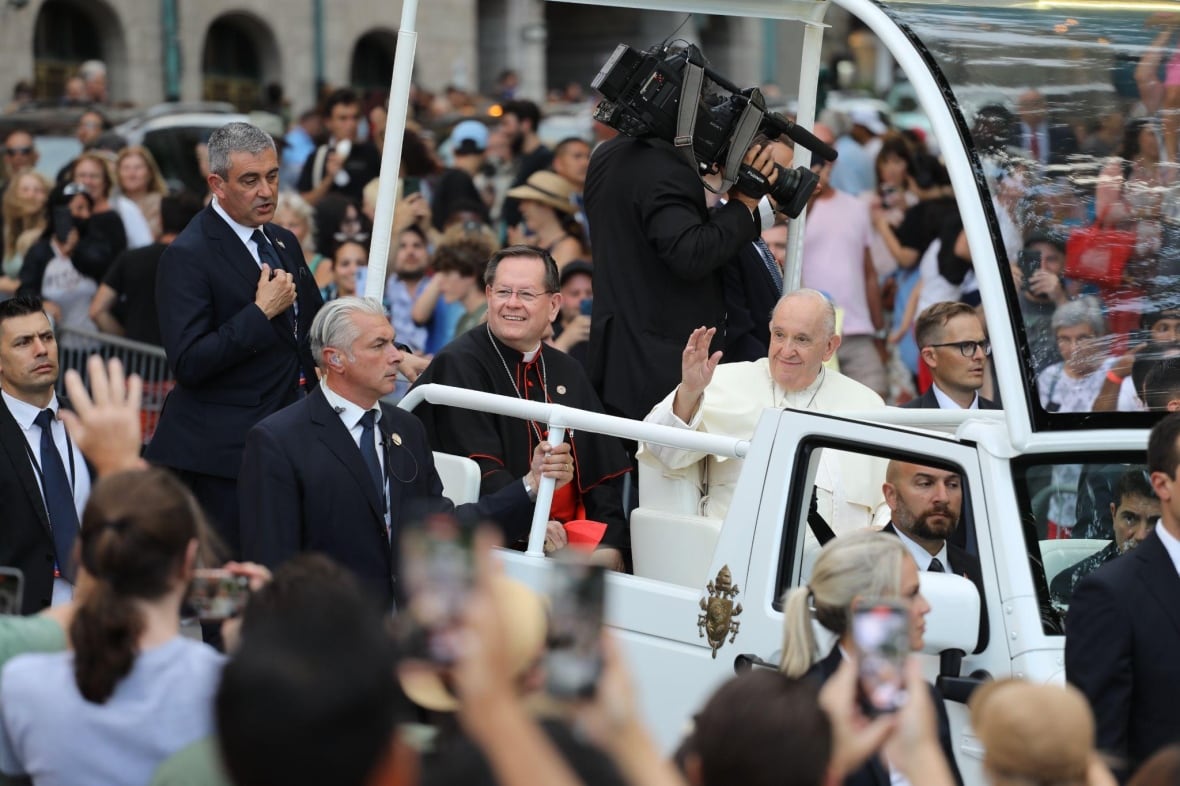 Special mass held at Quebec basilica where Pope Francis visited on 'pilgrimage of penance'