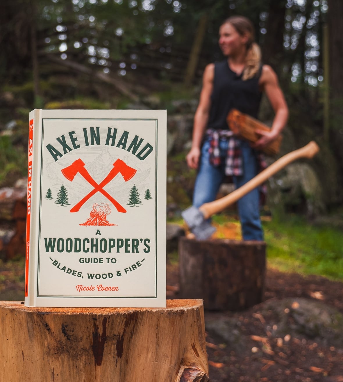 This B.C. woman is internet-famous for chopping wood. So, she wrote a book about it