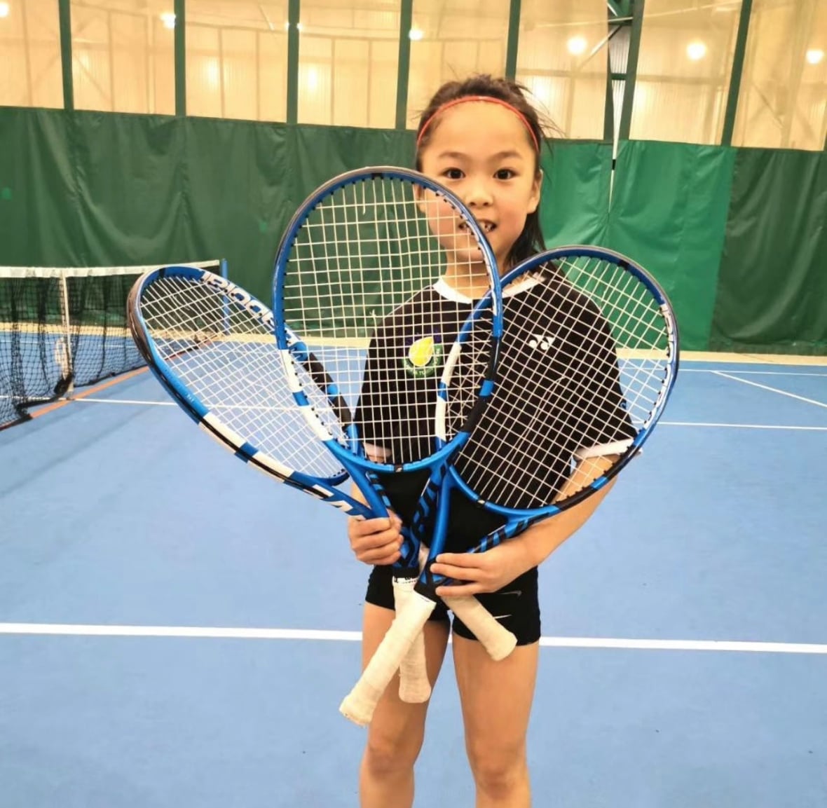 13-year-old Sask. tennis sensation smashes her way to 3rd national title