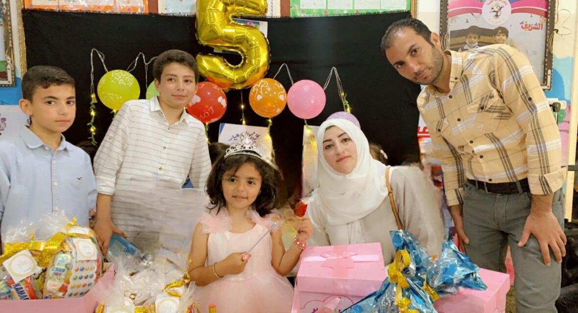 Her husband and kids were given safe passage to Canada. She's living in a tent in Gaza