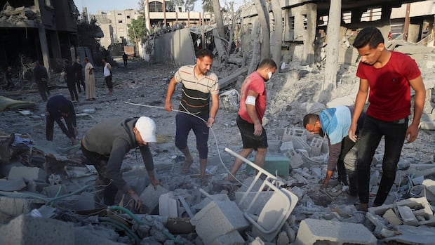 Second night of heavy Israeli bombing kills dozens in Gaza