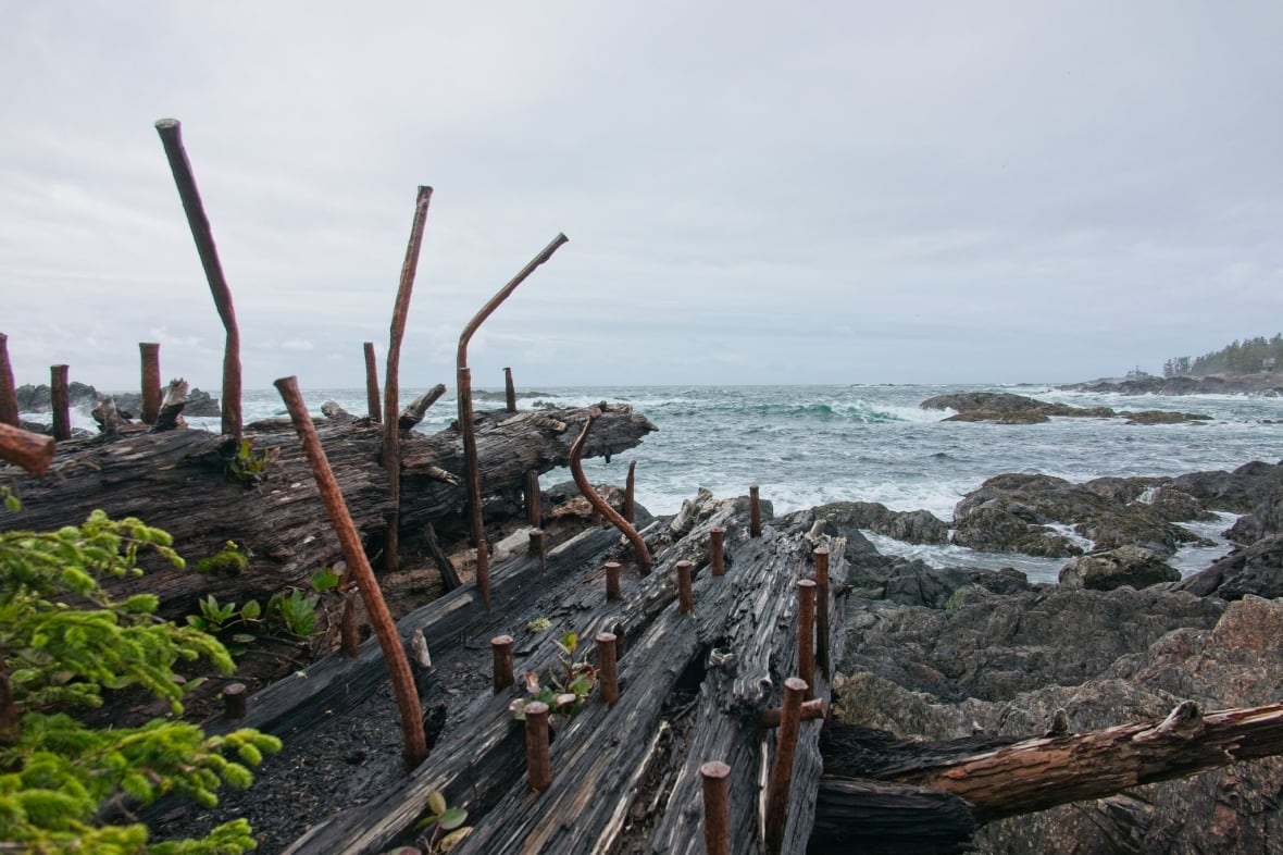 128-year-old mystery shipwreck scorched by fire on Vancouver Island