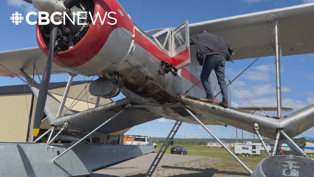 86-year-old floatplane, last of its kind known to still be flying, takes to the skies in Vanderhoof, B.C.