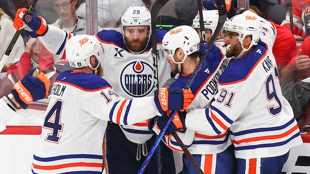 Oilers top Panthers 5-4 in overtime thriller to tie Stanley Cup final