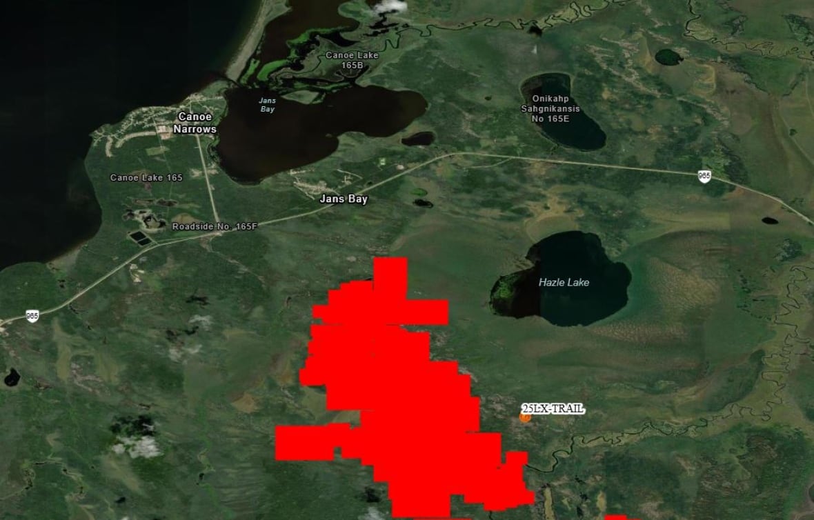 Canoe Narrows, Sask., under full wildfire evacuation order for 2nd time this year