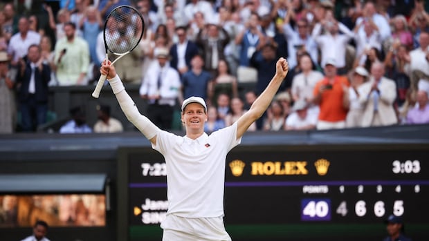 Sinner beats 2-time defending champion Alcaraz to win 1st Wimbledon title