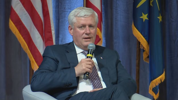 'Vladimir Putin is a real-life Bond villain,' says former PM Stephen Harper