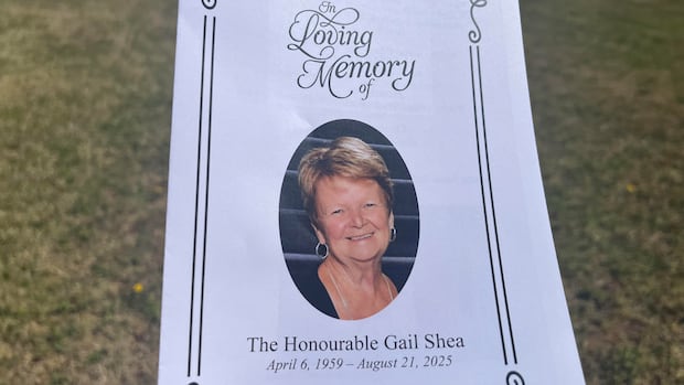 Harper, Poilievre among friends and family attending Gail Shea's funeral in P.E.I.