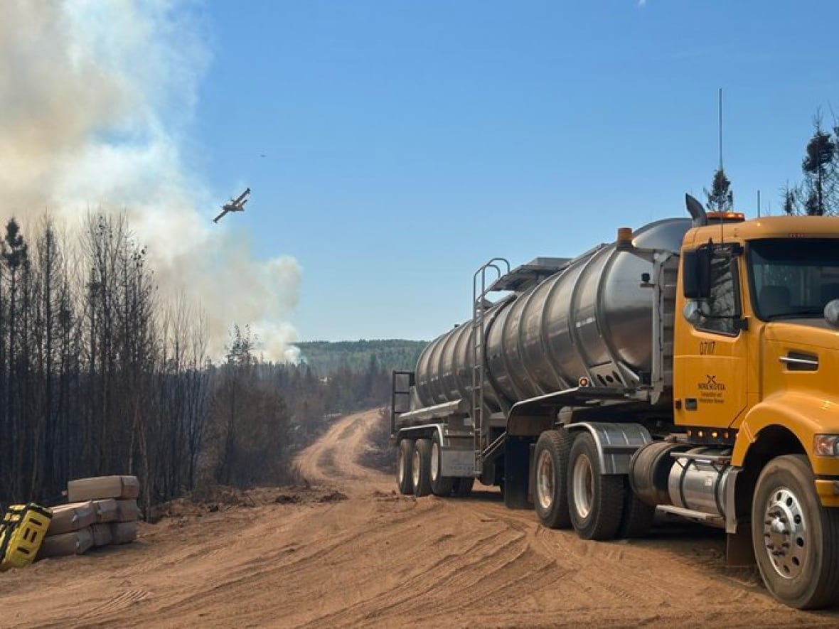Homes damaged by out-of-control wildfire in Nova Scotia's Annapolis County