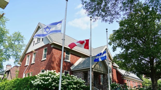 Man facing hate-related charges after Israeli flag burned outside Quebec town hall