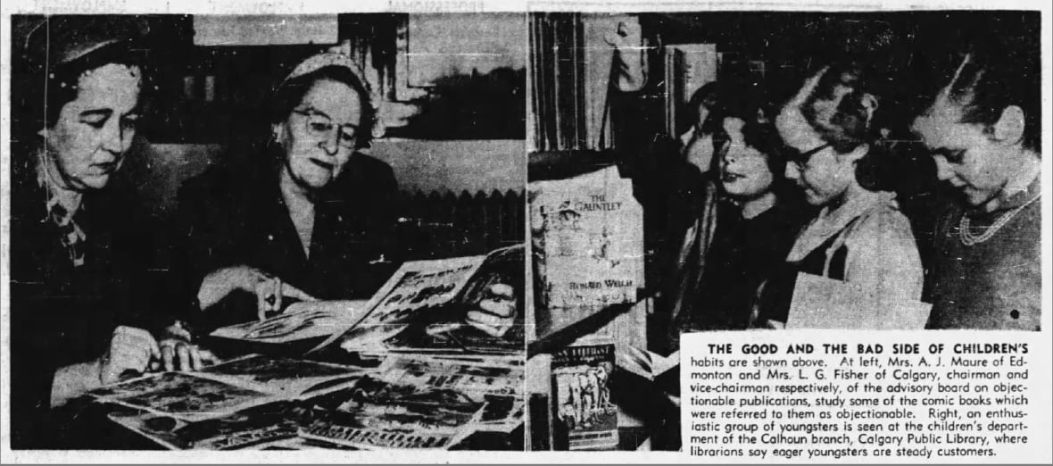 Alberta has banned graphic books before. In the 1950s, 'salacious' comics were the target