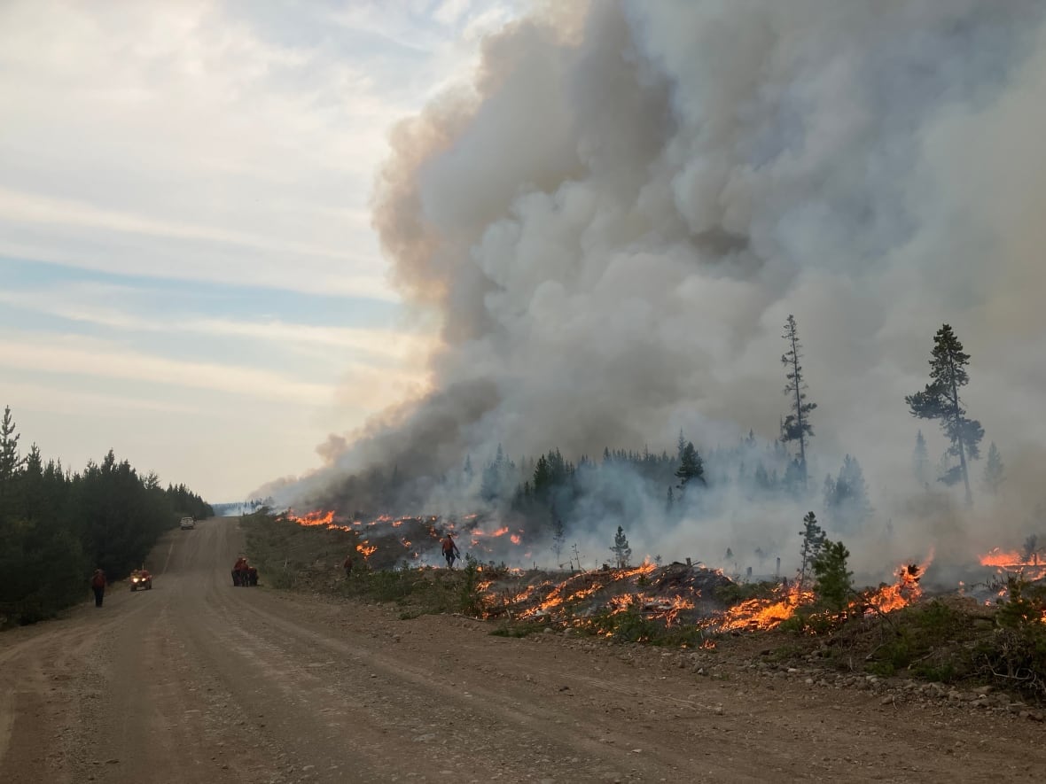 Hundreds ordered to evacuate as wildfires burn around Anahim Lake in central B.C.