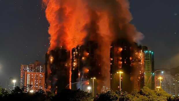 At least 44 people dead in Hong Kong highrise blaze, police say