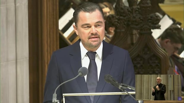 Leonardo DiCaprio pays tribute to Jane Goodall at funeral