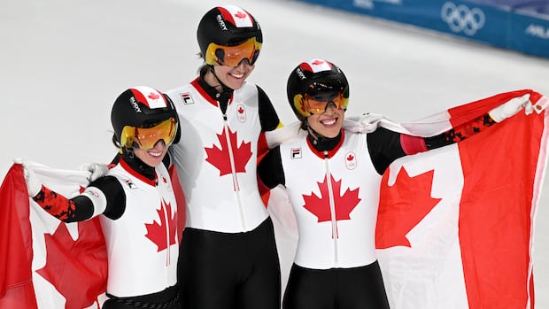 2026 Olympic Games: Canada's defending speed-skating champs skate to gold in women's team pursuit