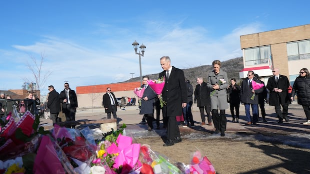 'Canadians are with you. We will always be with you': PM addresses vigil for Tumbler Ridge shooting victims