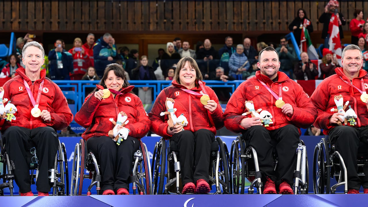#TheMoment Canada's wheelchair curlers became Paralympic champions