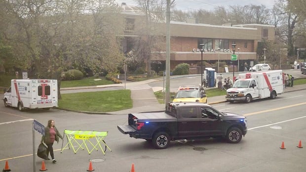 Shelter-in-place lifted after chlorine gas exposure hospitalized 8 at Victoria swimming pool
