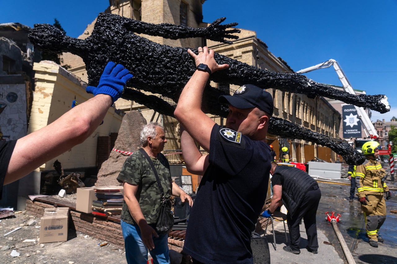 A major Russian attack damaged some of Kyiv's most important cultural sites