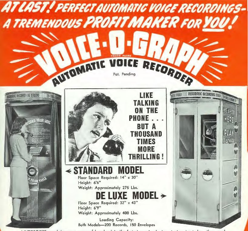 Voice notes on vinyl records? It used to be all the rage