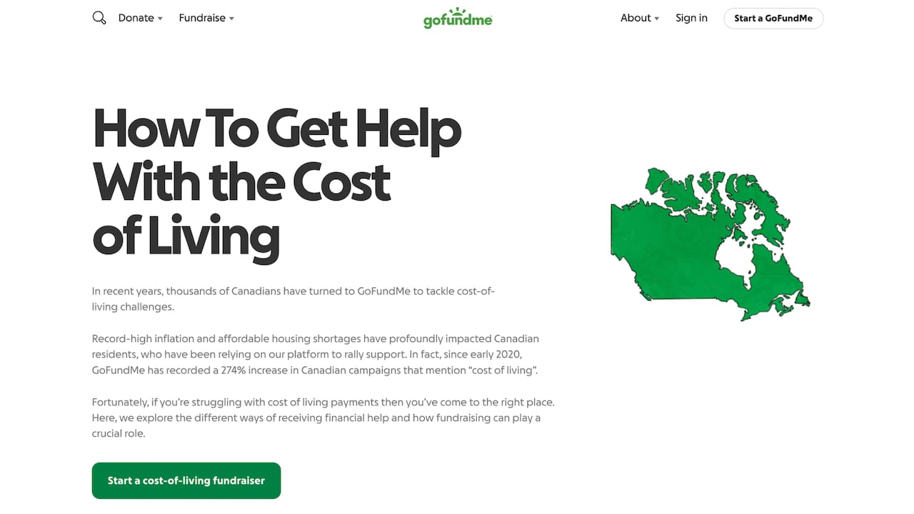 Some Canadians are crowdfunding their way through the cost of living crisis
