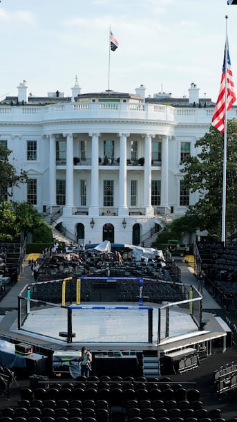 Trump celebrates 80th birthday with White House cage fight